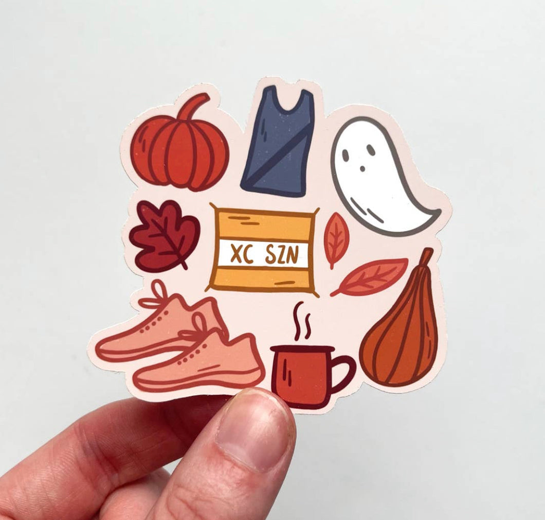 Fall XC Season Sticker